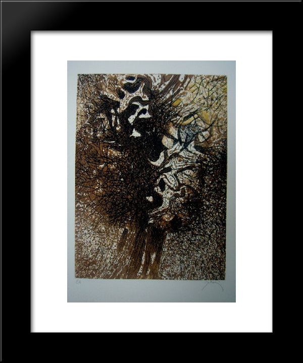 L'Arbre 20x24 Black Modern Wood Framed Art Print Poster by Prassinos, Mario