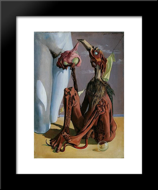 Le Mort De Don Juan 20x24 Black Modern Wood Framed Art Print Poster by Prassinos, Mario