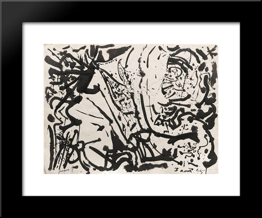 Paysage, Mp 216 20x24 Black Modern Wood Framed Art Print Poster by Prassinos, Mario