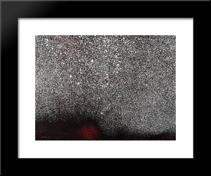Paysage Turc 20x24 Black Modern Wood Framed Art Print Poster by Prassinos, Mario