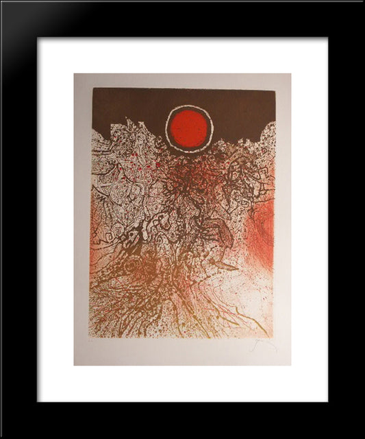Soleil Agathe 20x24 Black Modern Wood Framed Art Print Poster by Prassinos, Mario