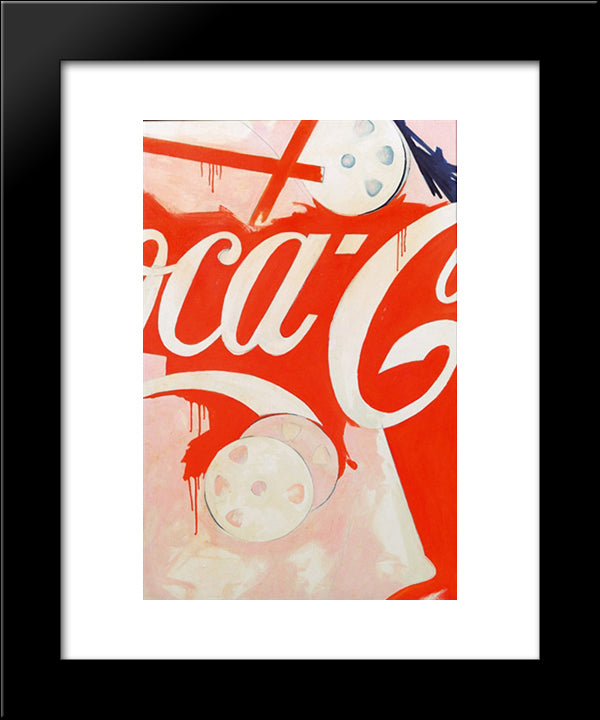 Elemento Per Il Paesaggio 20x24 Black Modern Wood Framed Art Print Poster by Schifano, Mario