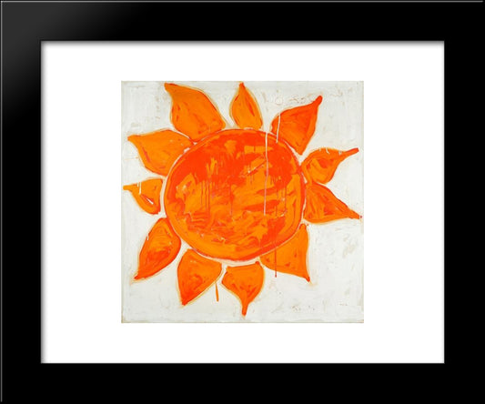 O Sole Mio! 20x24 Black Modern Wood Framed Art Print Poster by Schifano, Mario