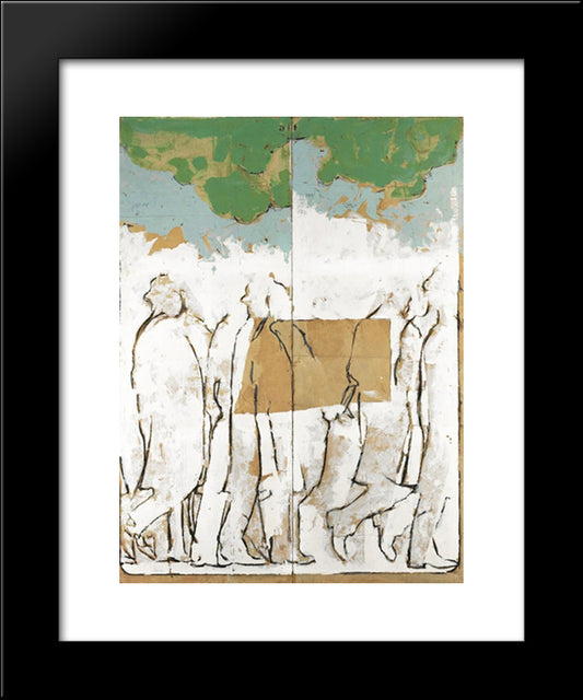 When I Remember Giacomo Balla... 20x24 Black Modern Wood Framed Art Print Poster by Schifano, Mario