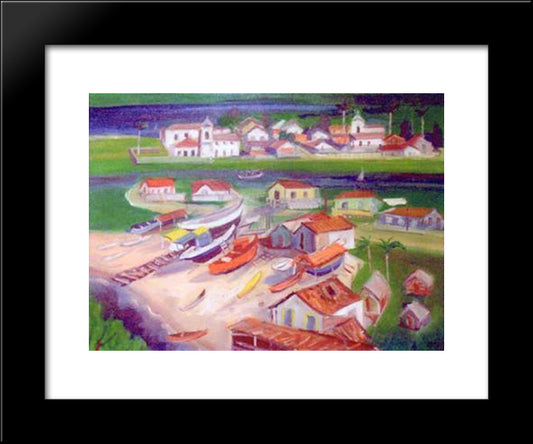 Parati 20x24 Black Modern Wood Framed Art Print Poster by Zanini, Mario