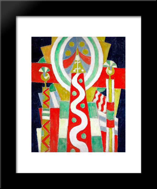 Lighthouse 20x24 Black Modern Wood Framed Art Print Poster by Hartley, Marsden