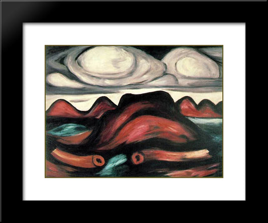 New Mexico Recollections, No. 12 20x24 Black Modern Wood Framed Art Print Poster by Hartley, Marsden
