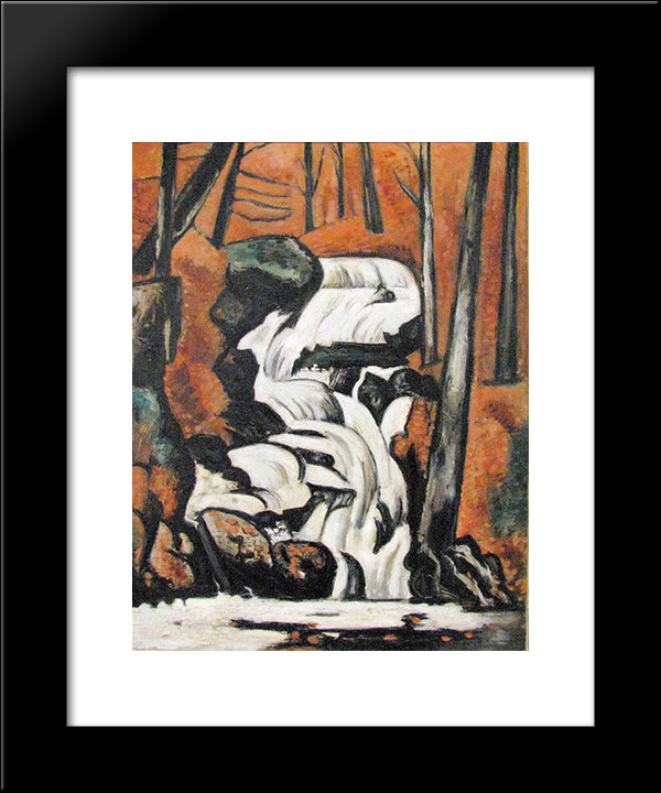 Smelt Brook Falls 20x24 Black Modern Wood Framed Art Print Poster by Hartley, Marsden