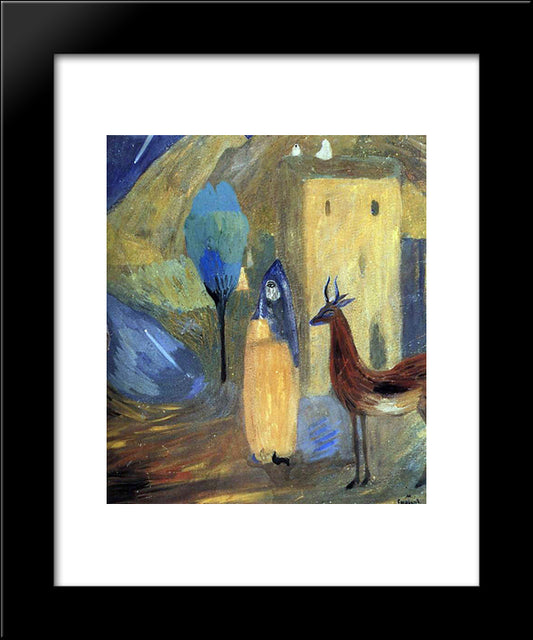 A Comet 20x24 Black Modern Wood Framed Art Print Poster by Saryan, Martiros