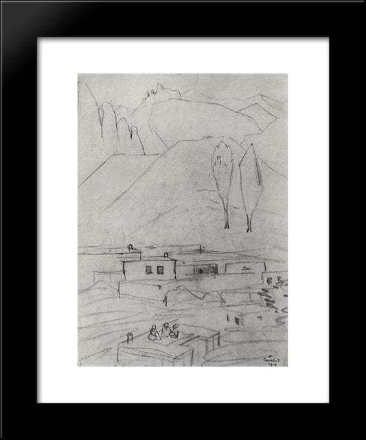 Akulis 20x24 Black Modern Wood Framed Art Print Poster by Saryan, Martiros