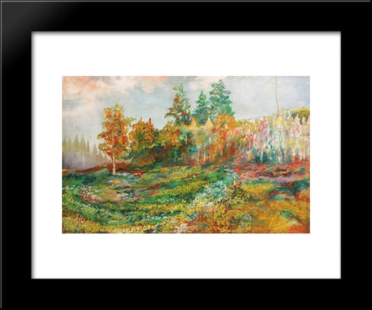 Anticipation Of The Fall 20x24 Black Modern Wood Framed Art Print Poster by Saryan, Martiros