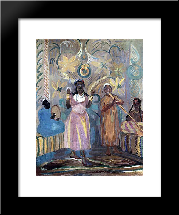 Arabian Dancer 20x24 Black Modern Wood Framed Art Print Poster by Saryan, Martiros