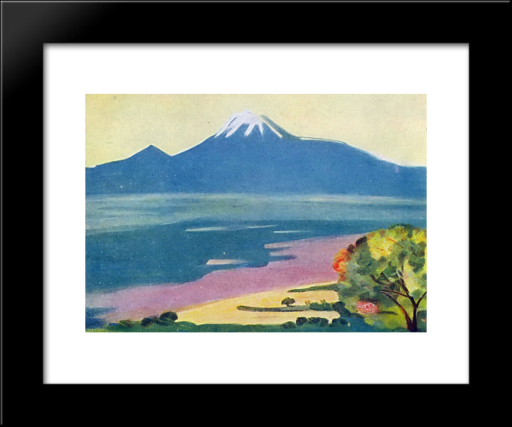 Ararat From Byurakan 20x24 Black Modern Wood Framed Art Print Poster by Saryan, Martiros