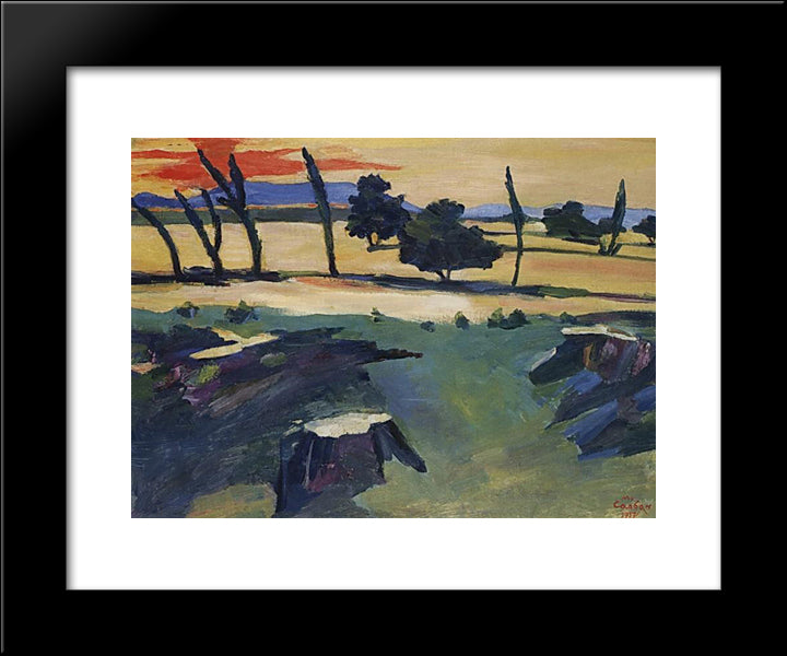 Glow 20x24 Black Modern Wood Framed Art Print Poster by Saryan, Martiros
