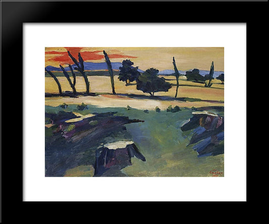 Glow 20x24 Black Modern Wood Framed Art Print Poster by Saryan, Martiros