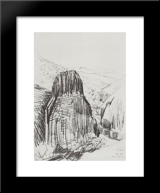Gorge Pambak 20x24 Black Modern Wood Framed Art Print Poster by Saryan, Martiros