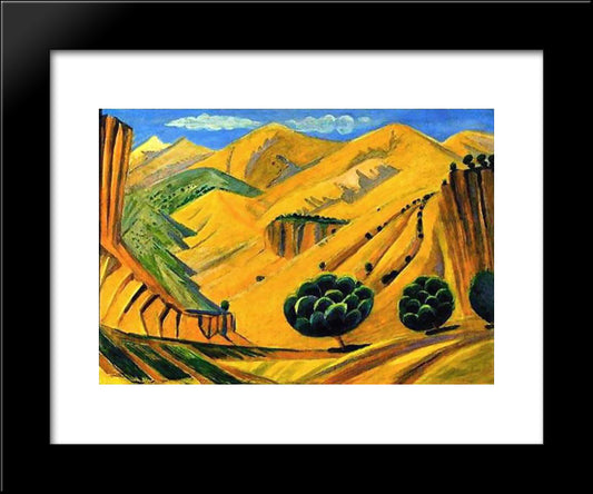 In Armenia 20x24 Black Modern Wood Framed Art Print Poster by Saryan, Martiros