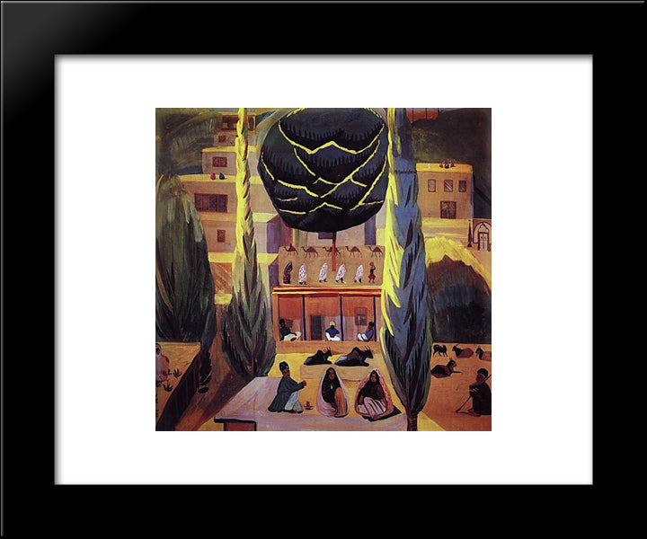 In Persia 20x24 Black Modern Wood Framed Art Print Poster by Saryan, Martiros