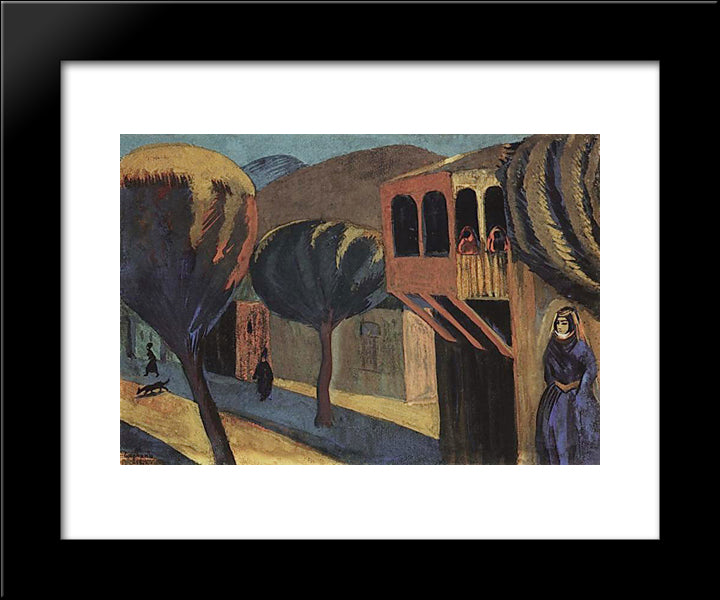 In The Caucasus (Tiflis) 20x24 Black Modern Wood Framed Art Print Poster by Saryan, Martiros