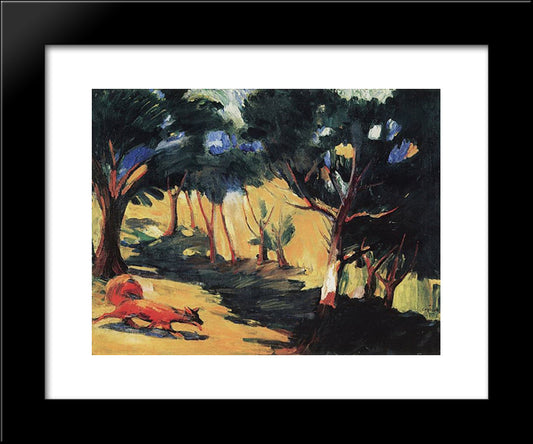 In The Grove In Sambek 20x24 Black Modern Wood Framed Art Print Poster by Saryan, Martiros