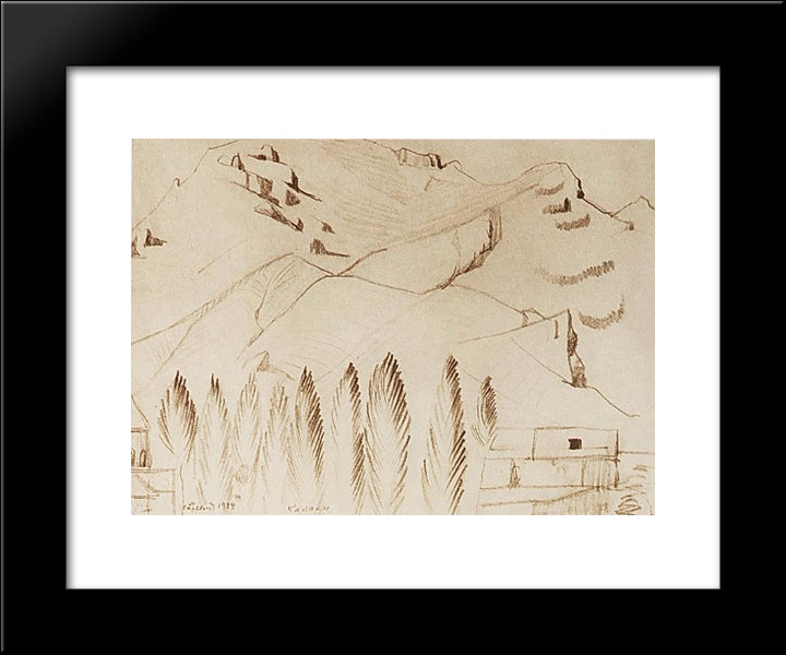 Kalaki (Gohtan) 20x24 Black Modern Wood Framed Art Print Poster by Saryan, Martiros