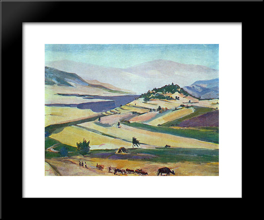 Lalvar 20x24 Black Modern Wood Framed Art Print Poster by Saryan, Martiros