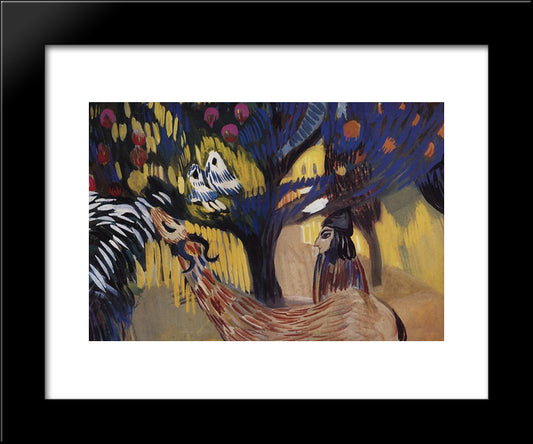 Near Pomegranate Tree 20x24 Black Modern Wood Framed Art Print Poster by Saryan, Martiros