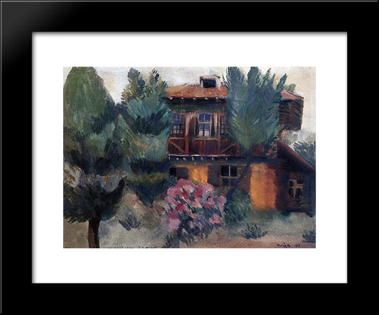 Persian House 20x24 Black Modern Wood Framed Art Print Poster by Saryan, Martiros