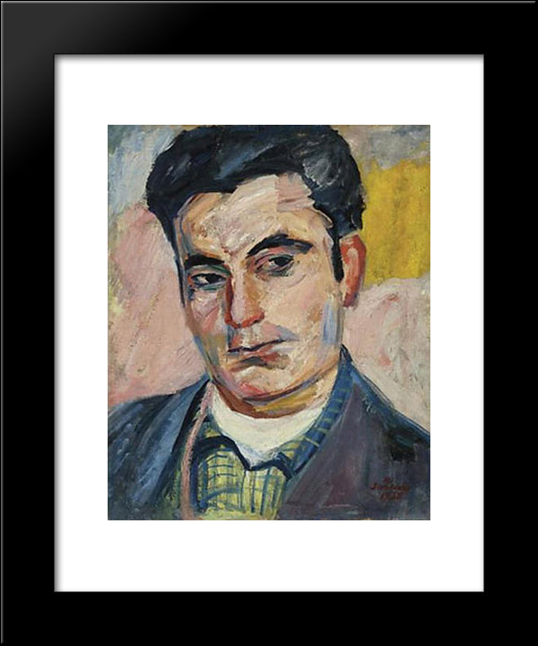 Portrait 20x24 Black Modern Wood Framed Art Print Poster by Saryan, Martiros