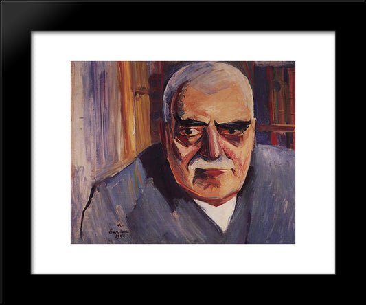 Portrait Of Architect Toros Toramanian 20x24 Black Modern Wood Framed Art Print Poster by Saryan, Martiros