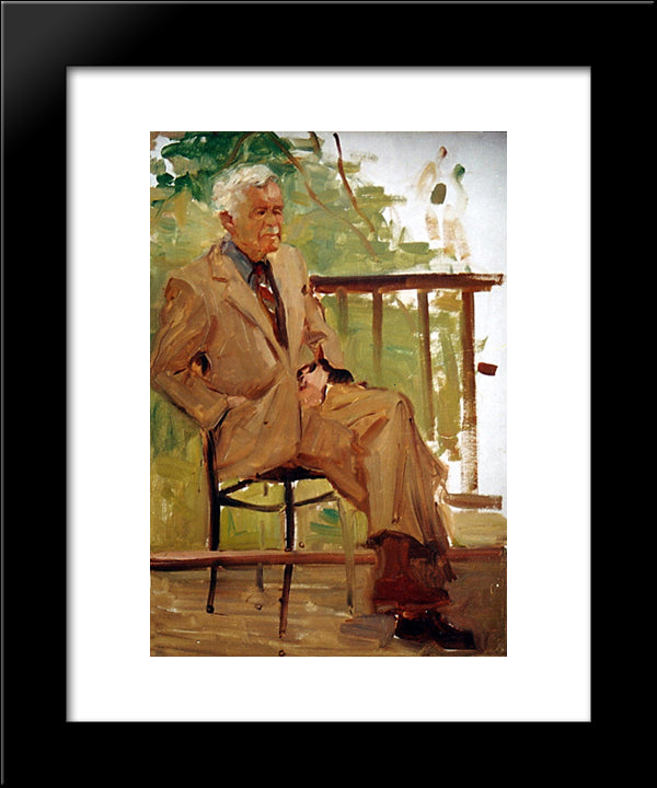 Portrait Of Gayfejyan 20x24 Black Modern Wood Framed Art Print Poster by Saryan, Martiros