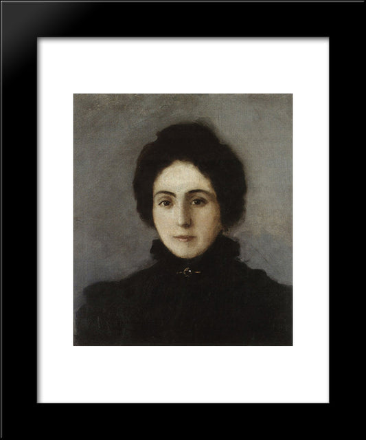 Portrait Of Sanduht 20x24 Black Modern Wood Framed Art Print Poster by Saryan, Martiros