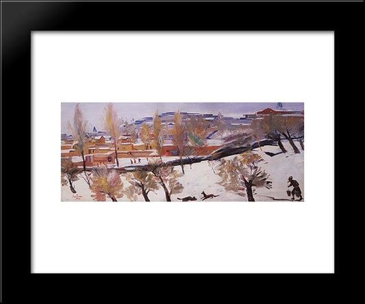 Southern Winter 20x24 Black Modern Wood Framed Art Print Poster by Saryan, Martiros