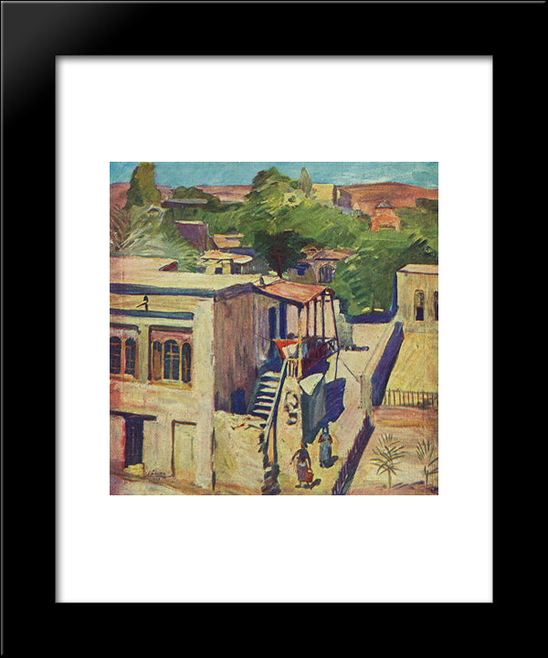 Spring Sun 20x24 Black Modern Wood Framed Art Print Poster by Saryan, Martiros
