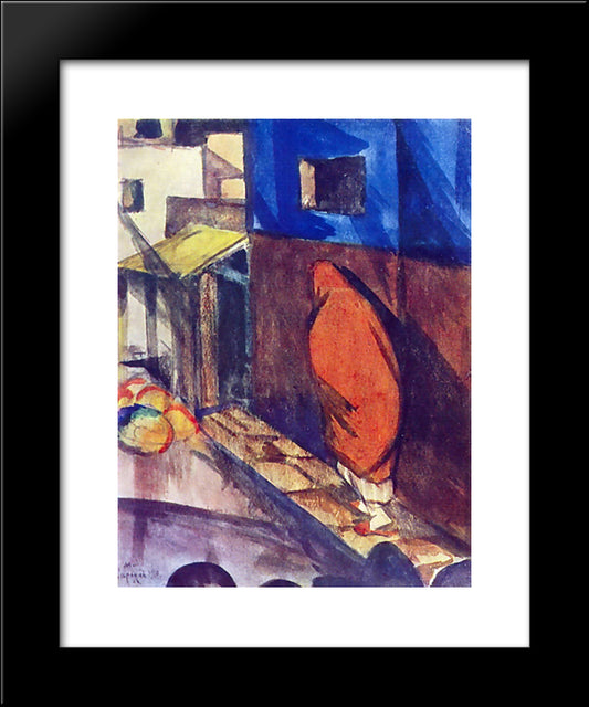 Street Of The Eastern Town 20x24 Black Modern Wood Framed Art Print Poster by Saryan, Martiros