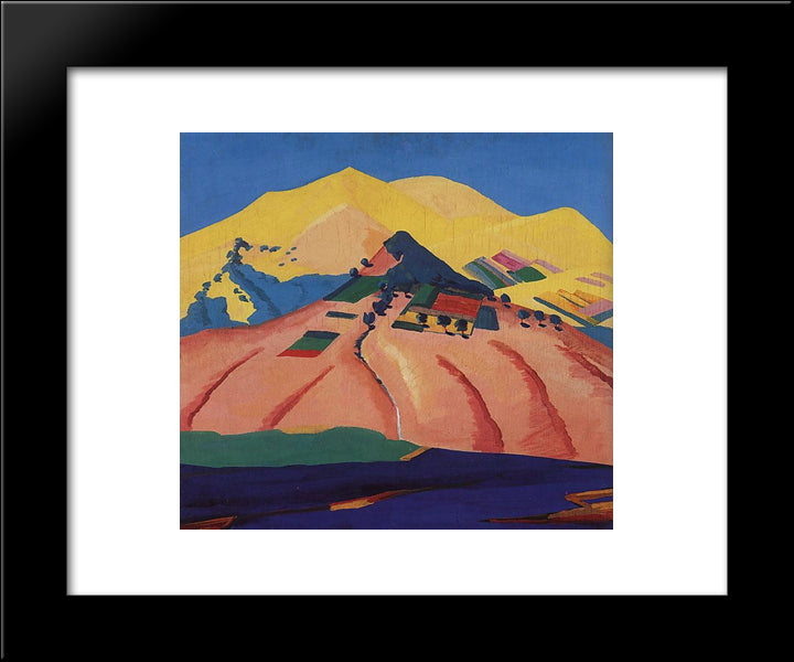 Sunny Landscape 20x24 Black Modern Wood Framed Art Print Poster by Saryan, Martiros