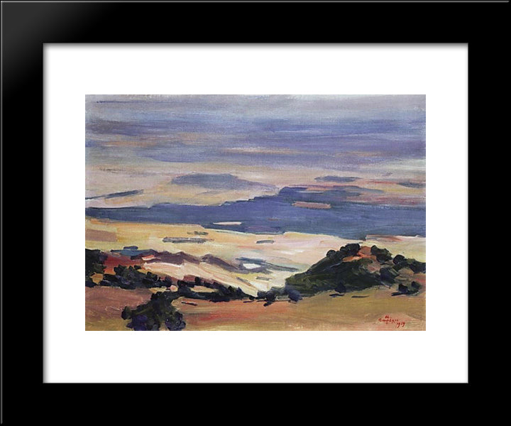 View From Noramberda 20x24 Black Modern Wood Framed Art Print Poster by Saryan, Martiros