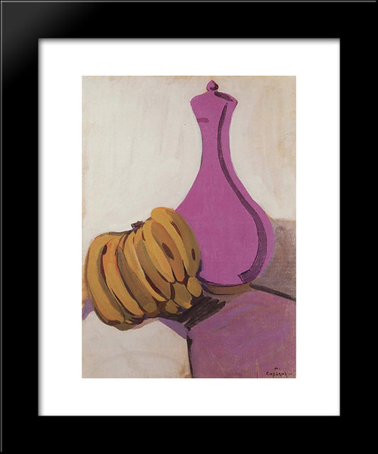 Violet Jug 20x24 Black Modern Wood Framed Art Print Poster by Saryan, Martiros