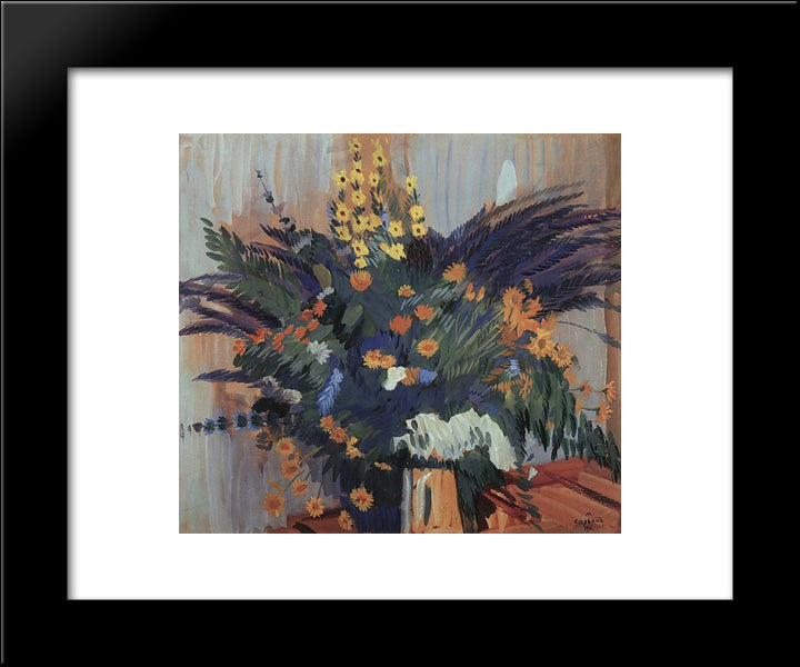 Wildflowers 20x24 Black Modern Wood Framed Art Print Poster by Saryan, Martiros