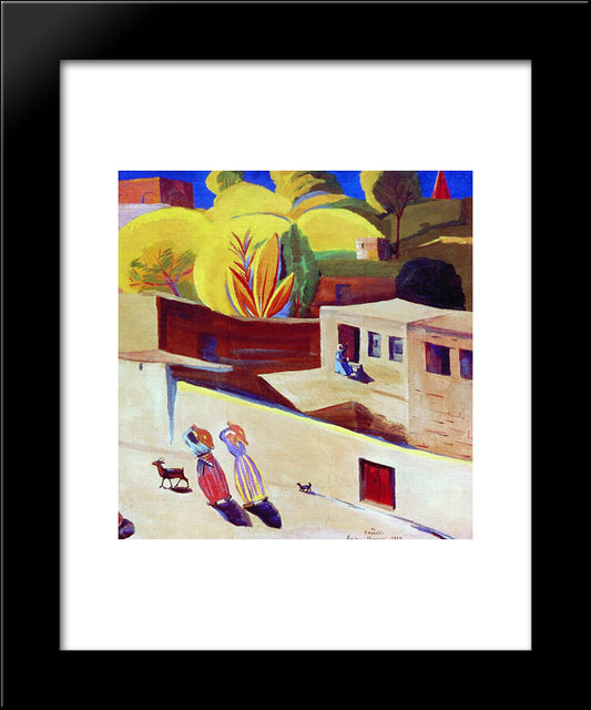 Yerevan 20x24 Black Modern Wood Framed Art Print Poster by Saryan, Martiros