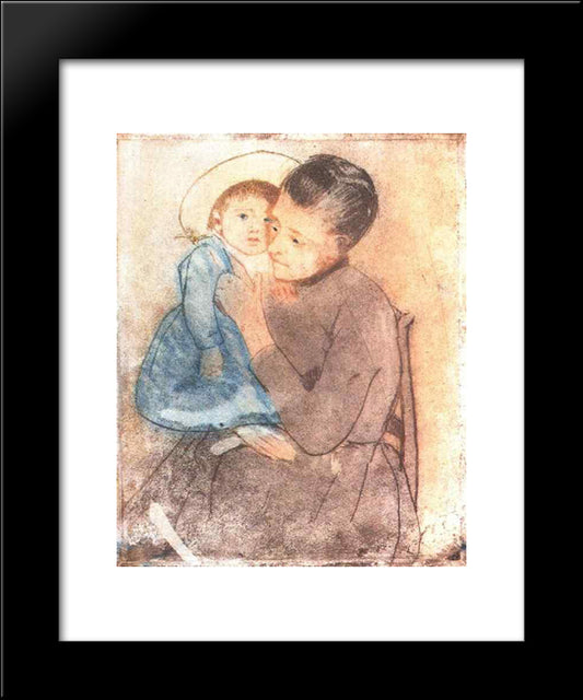 Baby Bill 20x24 Black Modern Wood Framed Art Print Poster by Cassatt, Mary