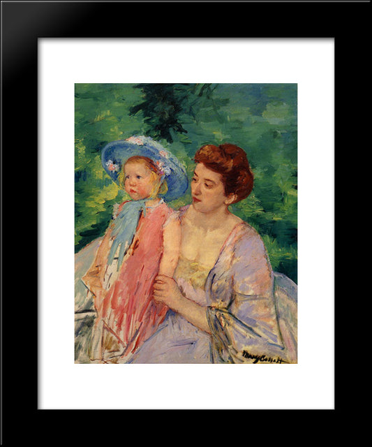 Boat, Bath 20x24 Black Modern Wood Framed Art Print Poster by Cassatt, Mary