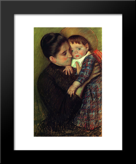 Helene De Septeuil 20x24 Black Modern Wood Framed Art Print Poster by Cassatt, Mary