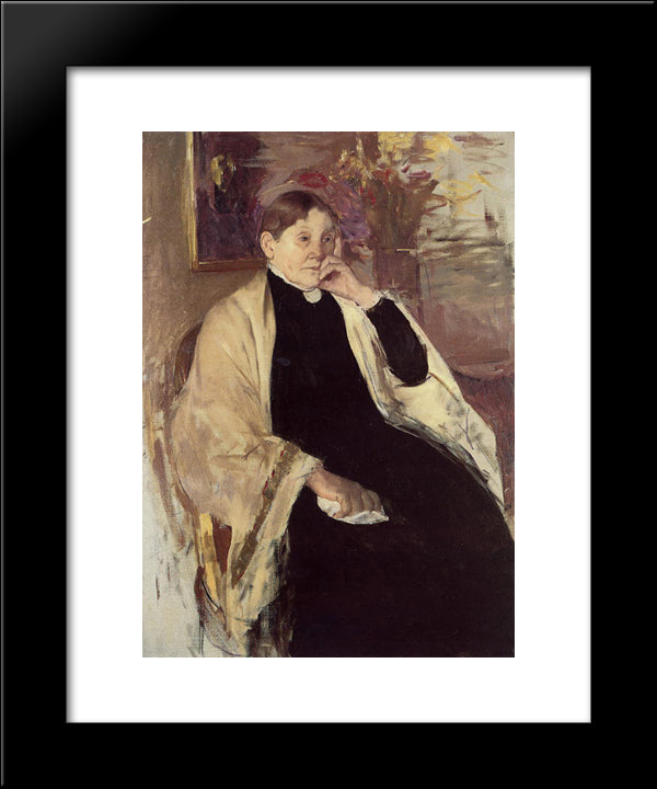 Mrs. Robert S. Cassatt (Katherine Kelson Johnston Cassatt) 20x24 Black Modern Wood Framed Art Print Poster by Cassatt, Mary