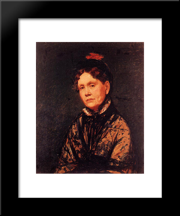 Mrs. Robert Simpson Cassatt 20x24 Black Modern Wood Framed Art Print Poster by Cassatt, Mary