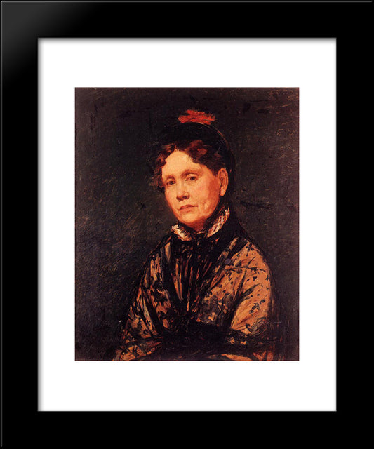 Mrs. Robert Simpson Cassatt 20x24 Black Modern Wood Framed Art Print Poster by Cassatt, Mary