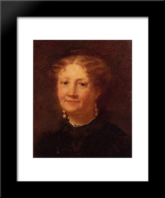 Portrait Of Madame Cordier 20x24 Black Modern Wood Framed Art Print Poster by Cassatt, Mary