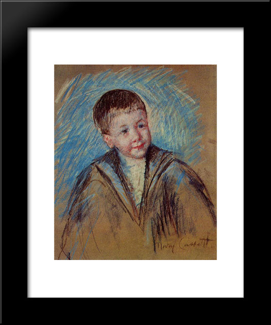 Portrait Of Master St. Pierre 20x24 Black Modern Wood Framed Art Print Poster by Cassatt, Mary