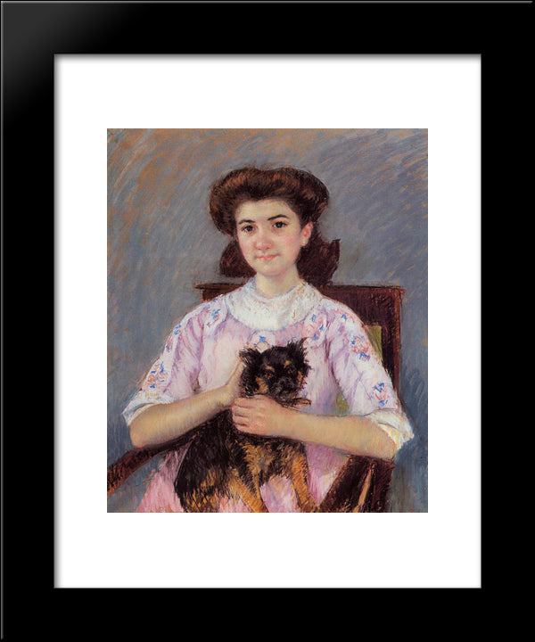 Portrait Of Mie Louise Durand Ruel 20x24 Black Modern Wood Framed Art Print Poster by Cassatt, Mary