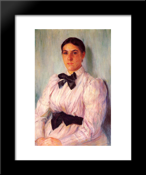 Portrait Of Mrs William Harrison 20x24 Black Modern Wood Framed Art Print Poster by Cassatt, Mary